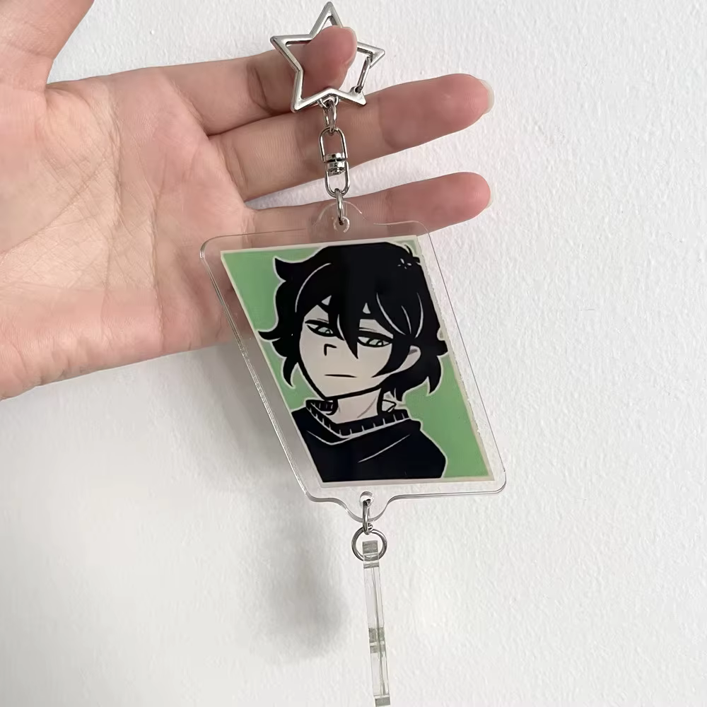 Jeu le cercueil d'Andy et Leyley Cosplay porte-clés acrylique porte-clés double face Couple Figure pendentif sac accessoires