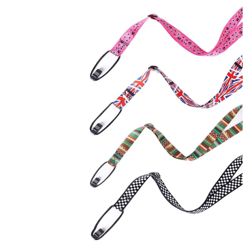 Sangle réglable pour ukulélé, ruban imprimé à clipser, style hawaïen, ceinture à 4 cordes, écharpe, accessoires