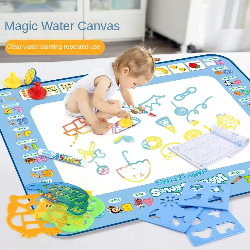 Tapis de dessin à l'eau magique, coloriage et gribouillage avec stylos magiques réutilisables, tableau de peinture Montessori, jouets éducatifs, cadeaux pour enfants