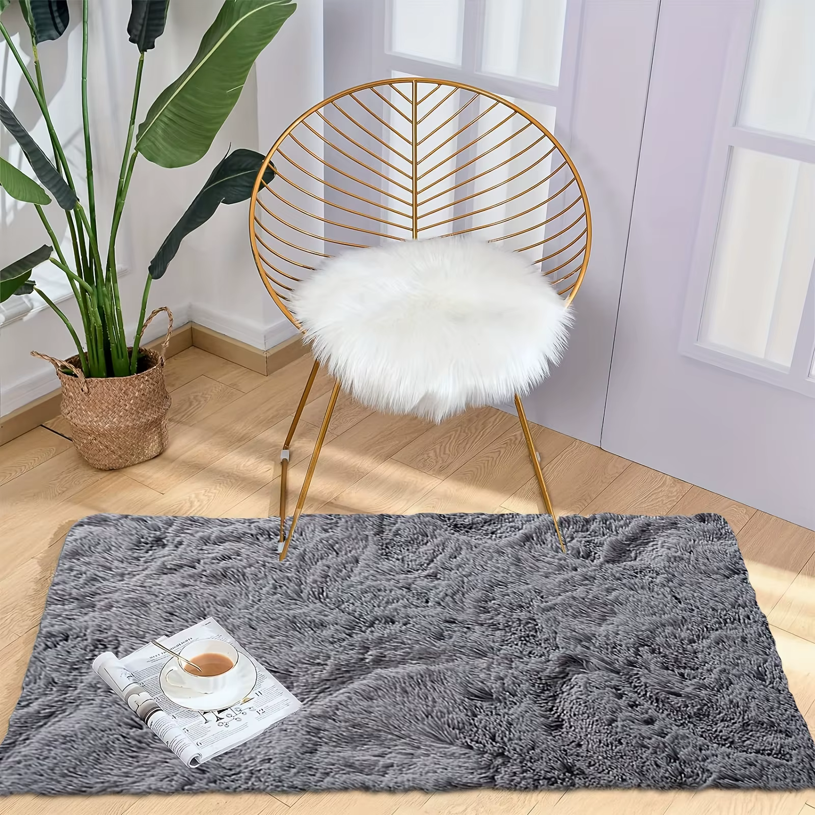 VIKAMA – tapis en laine de soie, pour chambre à coucher, salon, Style Ins, tapis de sol scandinave pour la maison, décoration de la maison