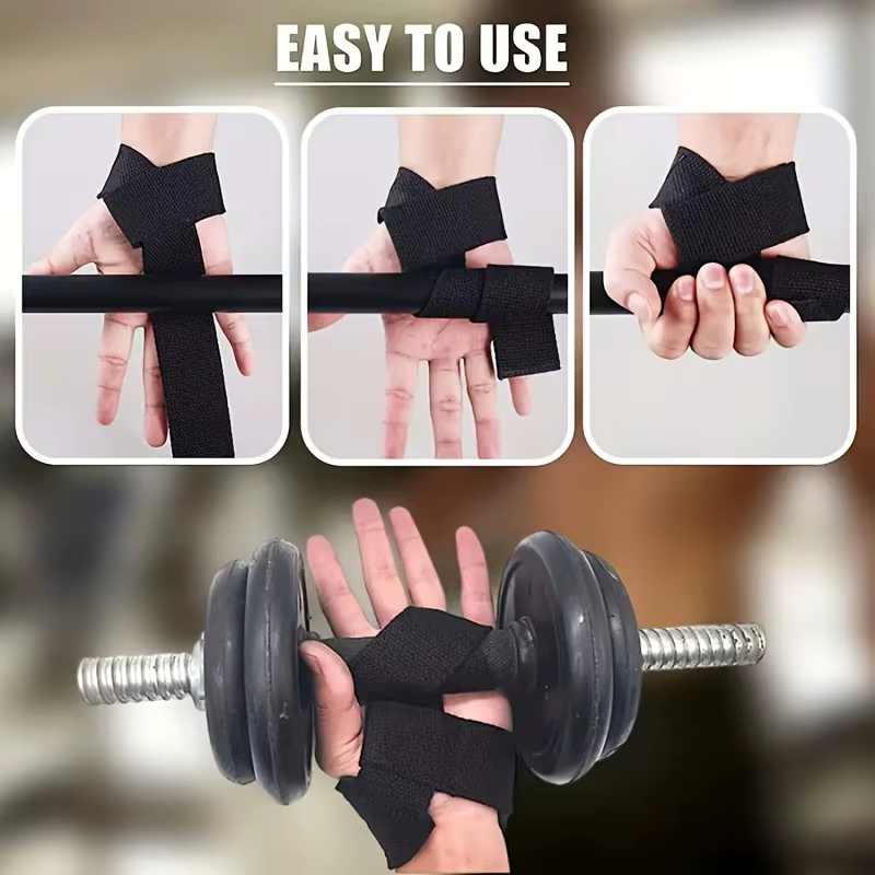 1 paire de sangles de protection pour poignets pour la musculation