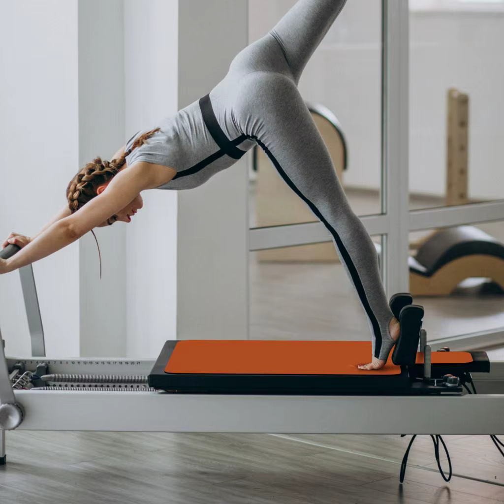 Tapis de Pilates Reformer pliable antidérapant en suède et caoutchouc