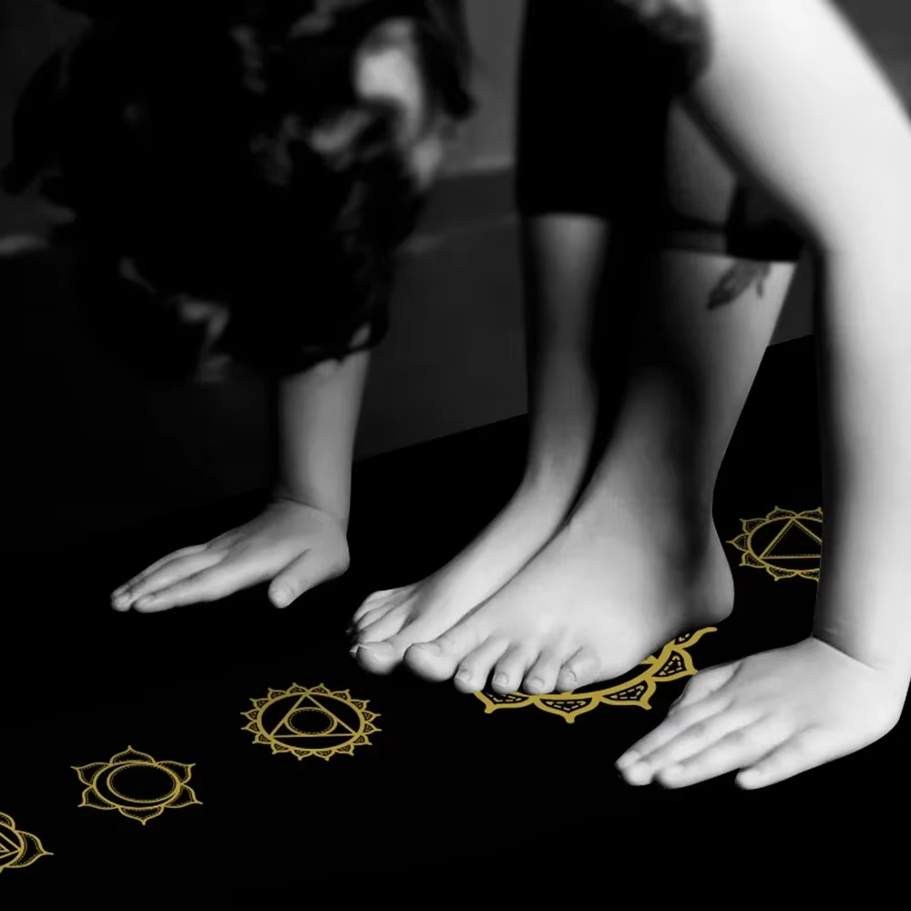 Tapis de Yoga chaud en caoutchouc de 6 pieds