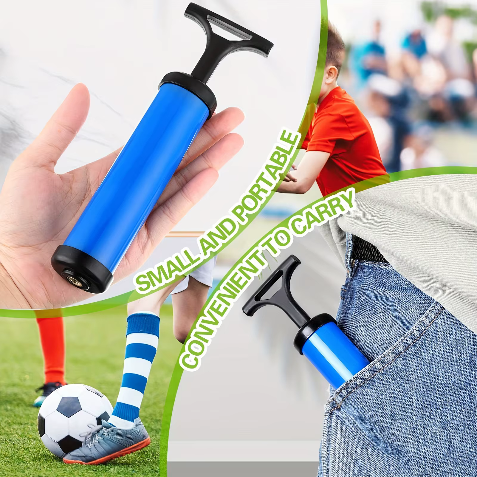 Pompe à balle multifonctionnelle Portable avec aiguille et buse