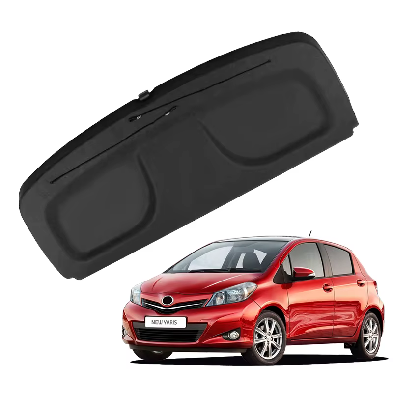 Couverture de coffre non rétractable pour Toyota Yaris 2012 – 2017, support de colis, bouclier de confidentialité, décoration automobile, accessoires d'intérieur