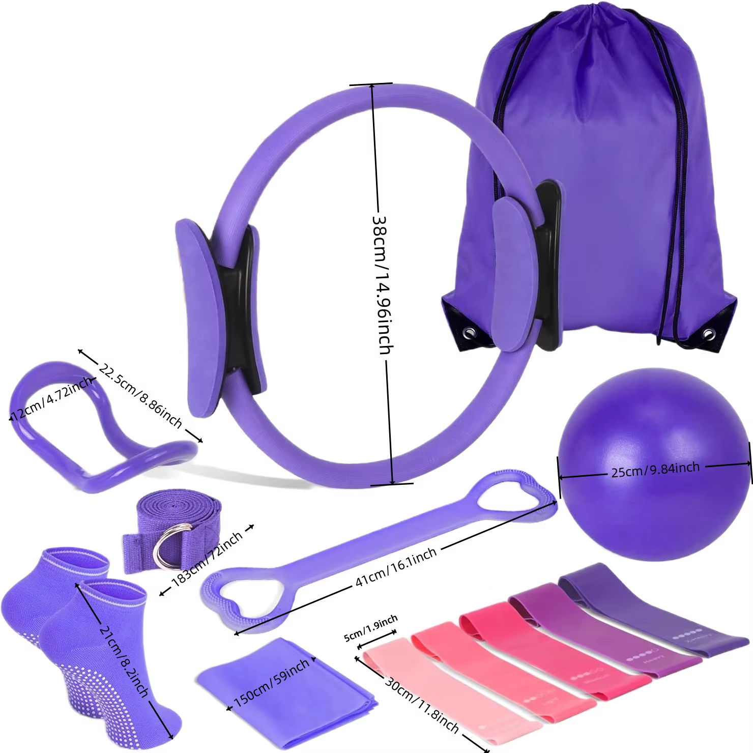Ensemble de balles de Pilates