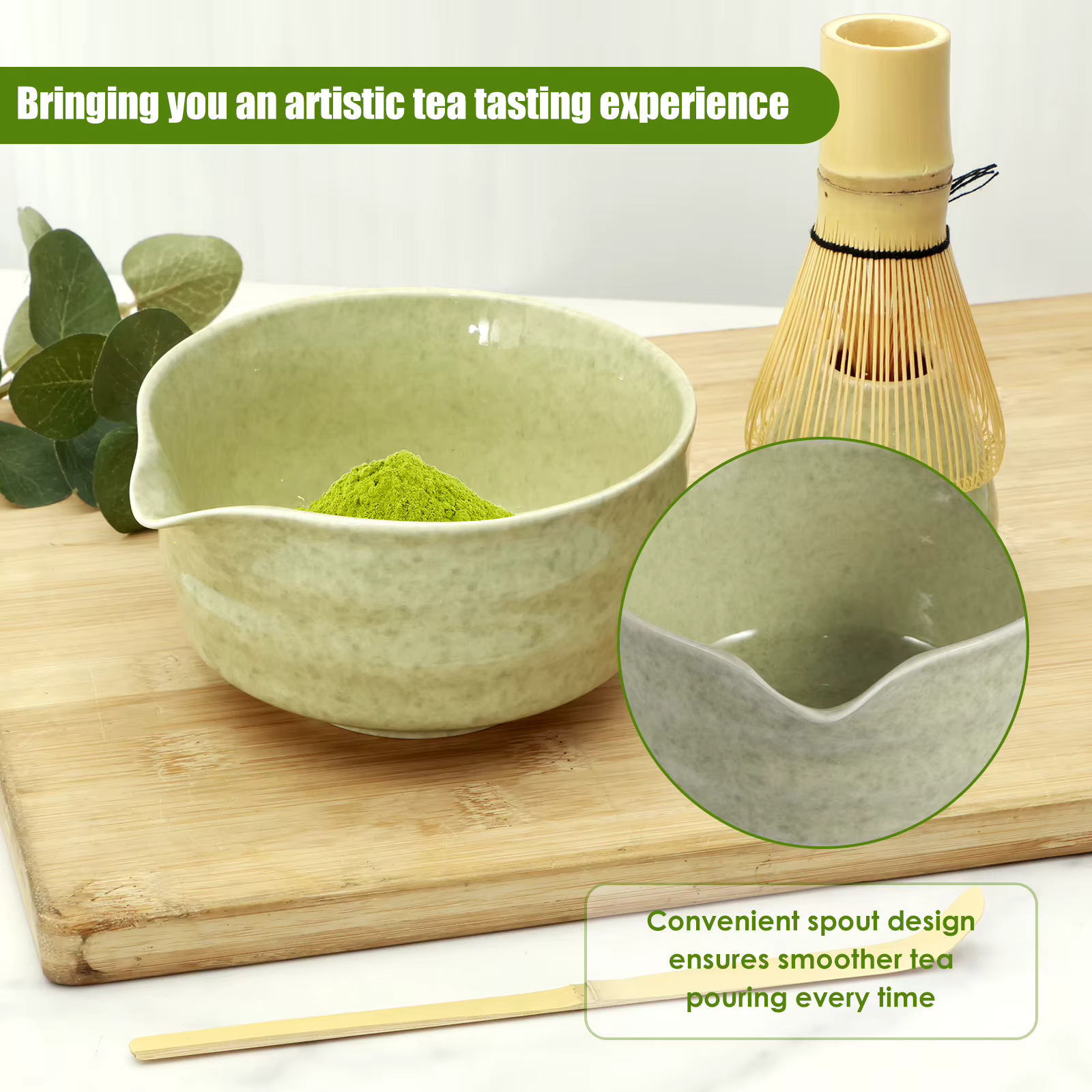 Kit de fabrication Matcha service à thé japonais cuillère (Chashaku)