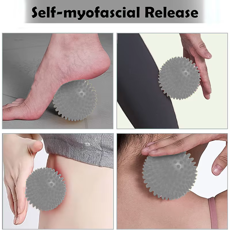 Boule de Massage rouleau de pied boules de crosse pointues soulager la main épaule jambe fasciite plantaire talon pieds