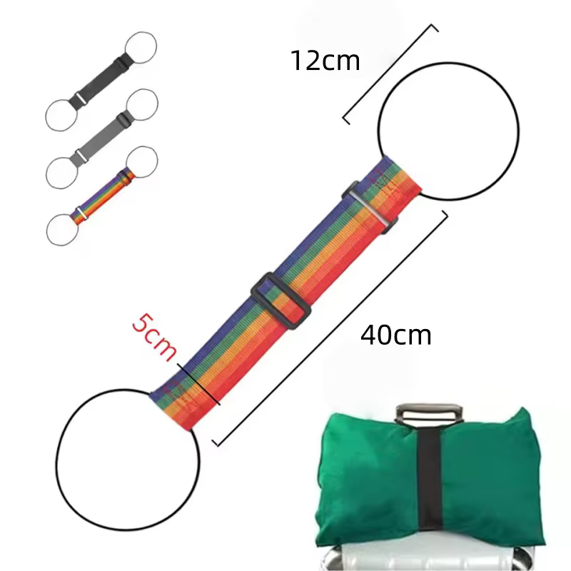 Sangle élastique pour bagages, sangle réutilisable polyvalente, accessoires de voyage simples pour valises, sangle de fixation pour bagages