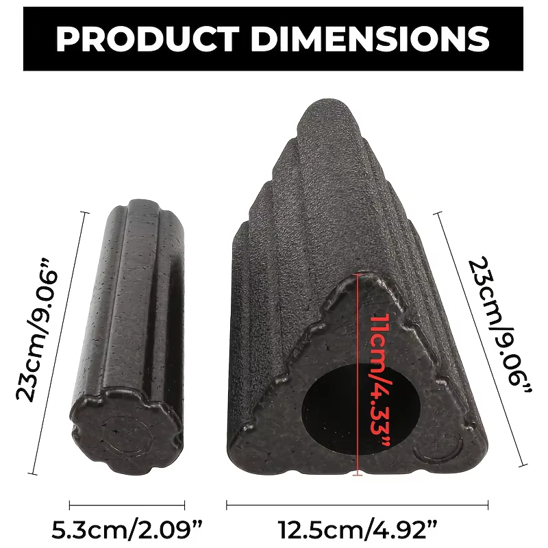Blocs de Yoga 2 en 1, rouleau triangulaire en mousse EPP
