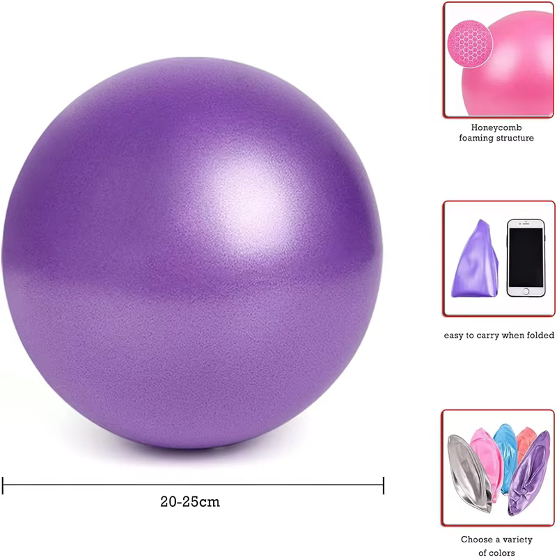 Balle de Yoga de 25cm, texturée mate