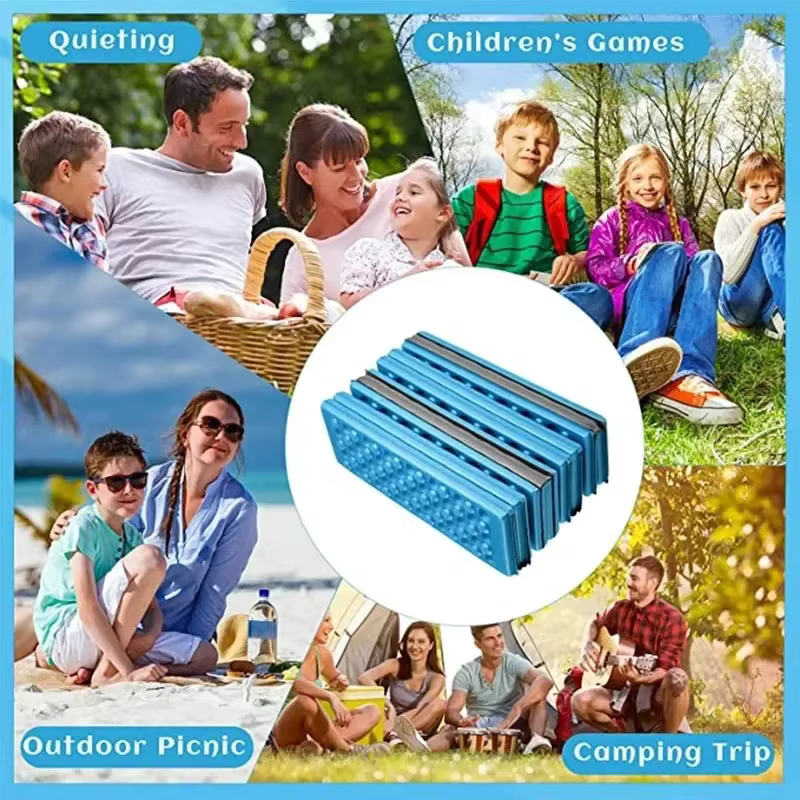 Tapis de massage nid d'abeille pliable en 4 parties en XPE