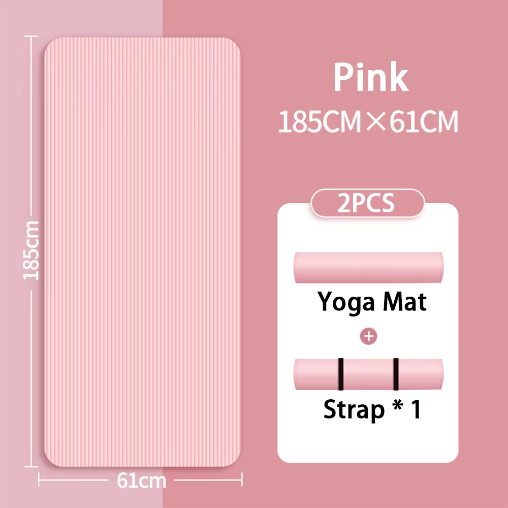 Tapis de yoga NBR antidérapant de 8 mm
