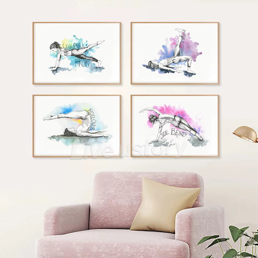 Tableau d'entraînement de Yoga Pilates