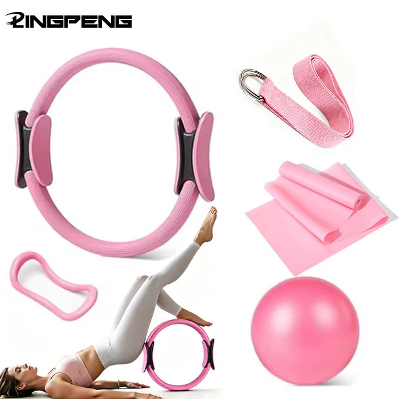 Ensemble de 5 anneaux de Pilates - Équipement de gym à domicile pour l'entraînement musculaire