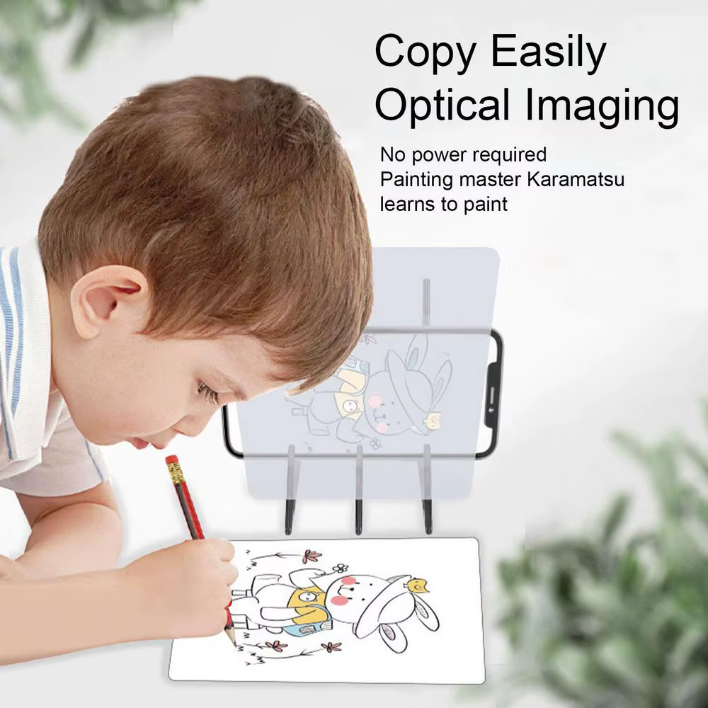 Planche à dessin pour enfants, outils de dessin, Projection de peinture, copie, Table d'apprentissage, croquis réflexion, jouets éducatifs optiques