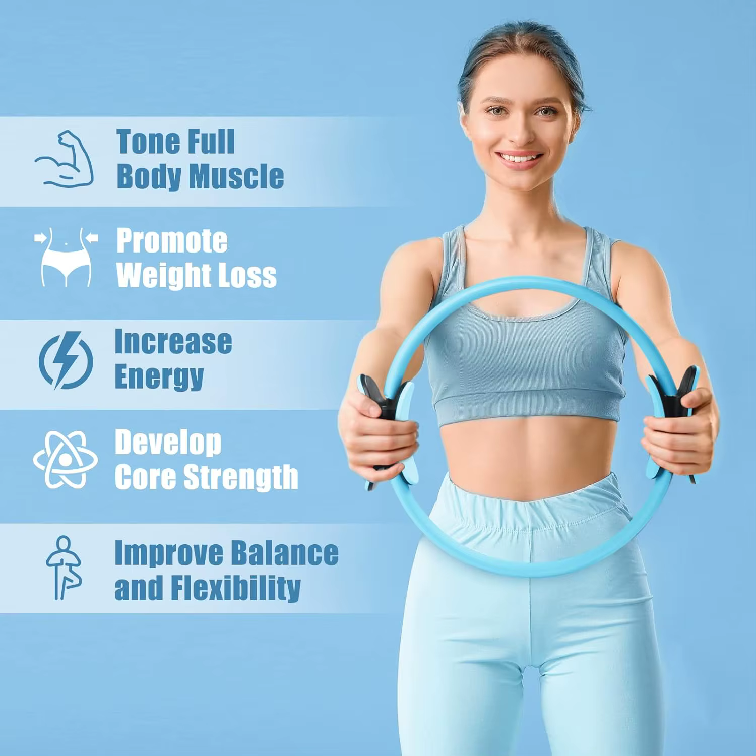 Cercle Pilates, anneau de yoga