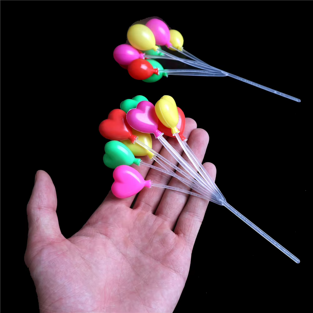 Guirlande de mini-ballons multicolores 1:12 pour maison de poupée, ornement de scène de fête, fourniture de jouets pour aménagement de salon DIY