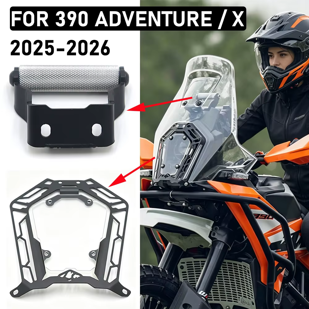Nouveaux accessoires moto 2025+ pour KTM 390 Adventure 390 ADV/X : Support GPS anti-vibration pour smartphones et navigation