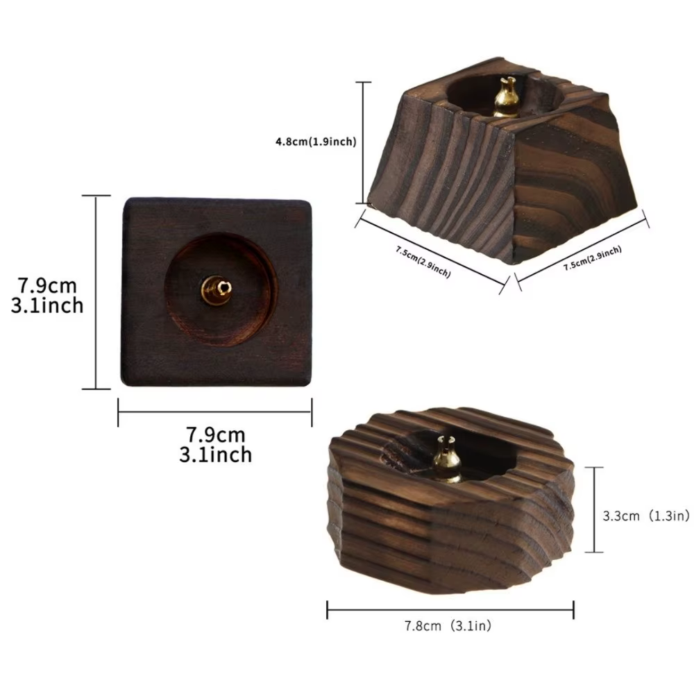 Porte-encens en bois pour la pratique spirituelle