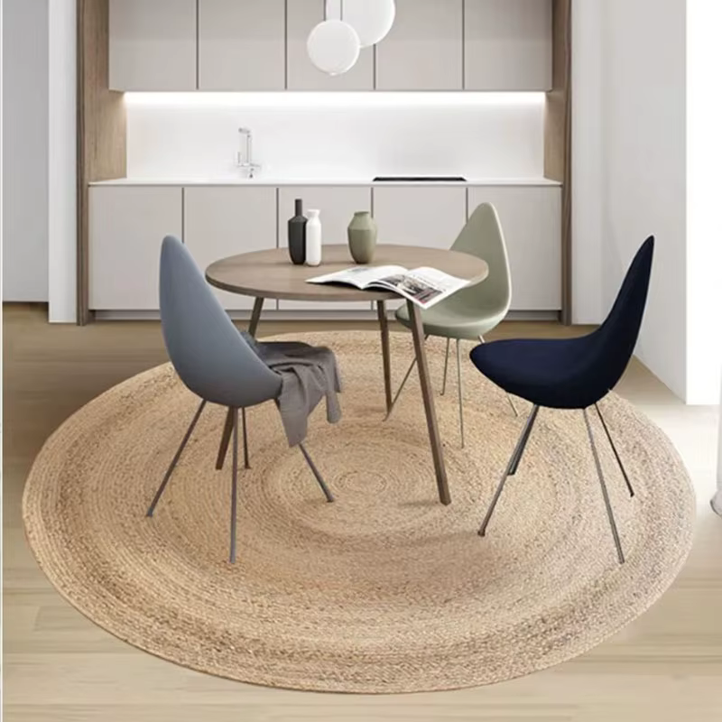 Tapis ronds tissés 100%