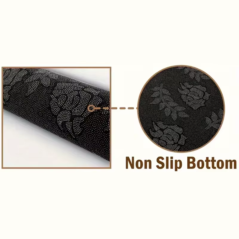 Tapis demi-rond en terre cuite bohème