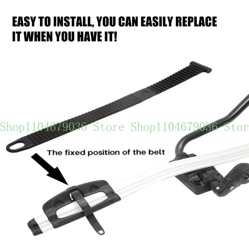 Sangle fixation support roue vélo à dégagement rapide, pour toit voiture, Clip support vélo, Installation