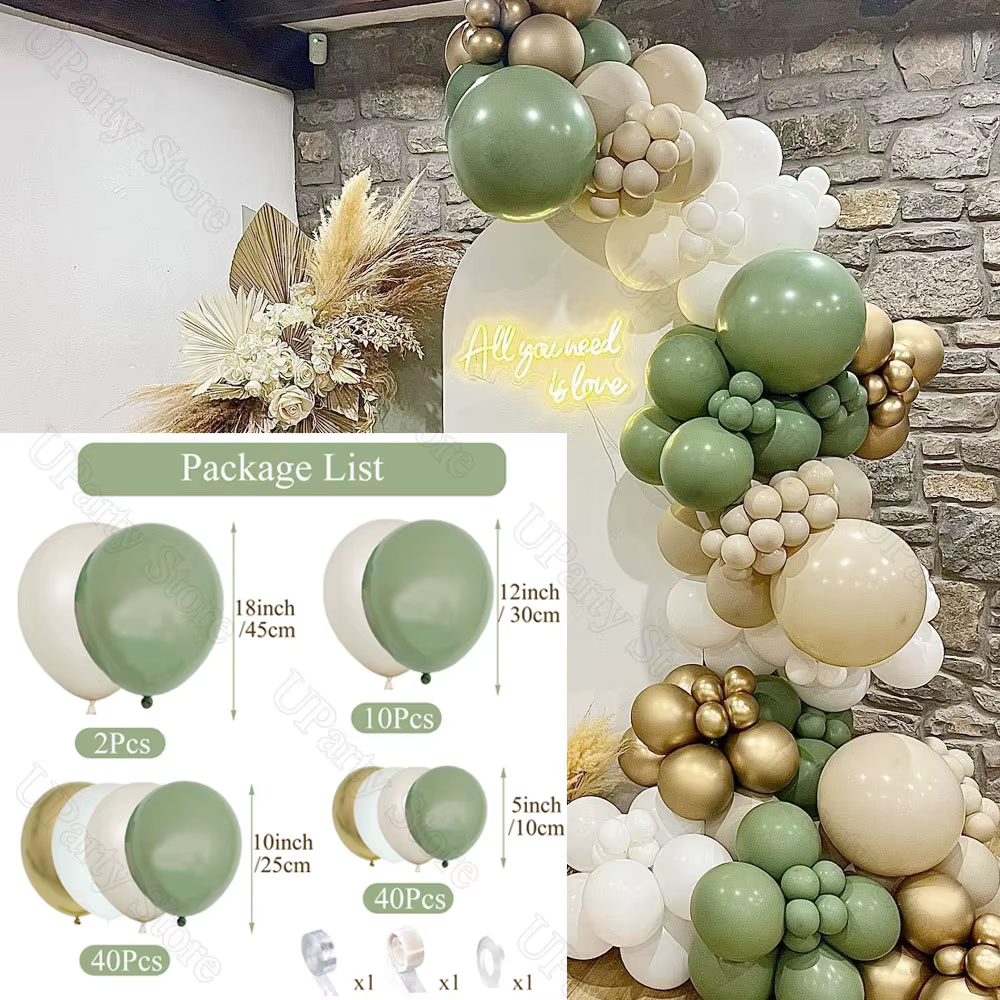 Guirlande de ballons pour fête prénatale, style Boho, sable, abricot, marron, kaki, arc pour anniversaire, nous pouvons attendre, décoration de réception-cadeau pour bébé