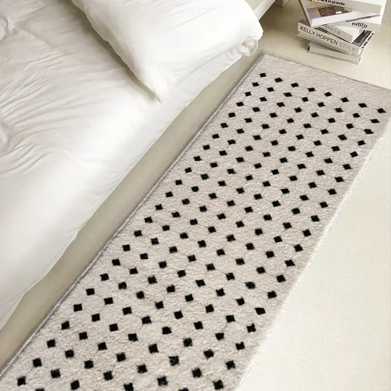 VIKAMA Tapis de chevet en forme de chien teckel pour couloirs, chambres d'enfants et chambres à coucher, décoration d'intérieur confortable, doux pour la peau et facile à nettoyer