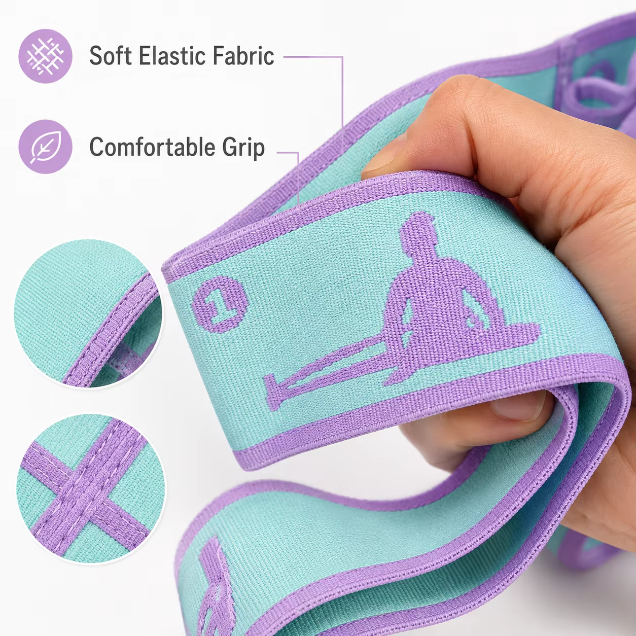Sangle de yoga à 8 boucles
