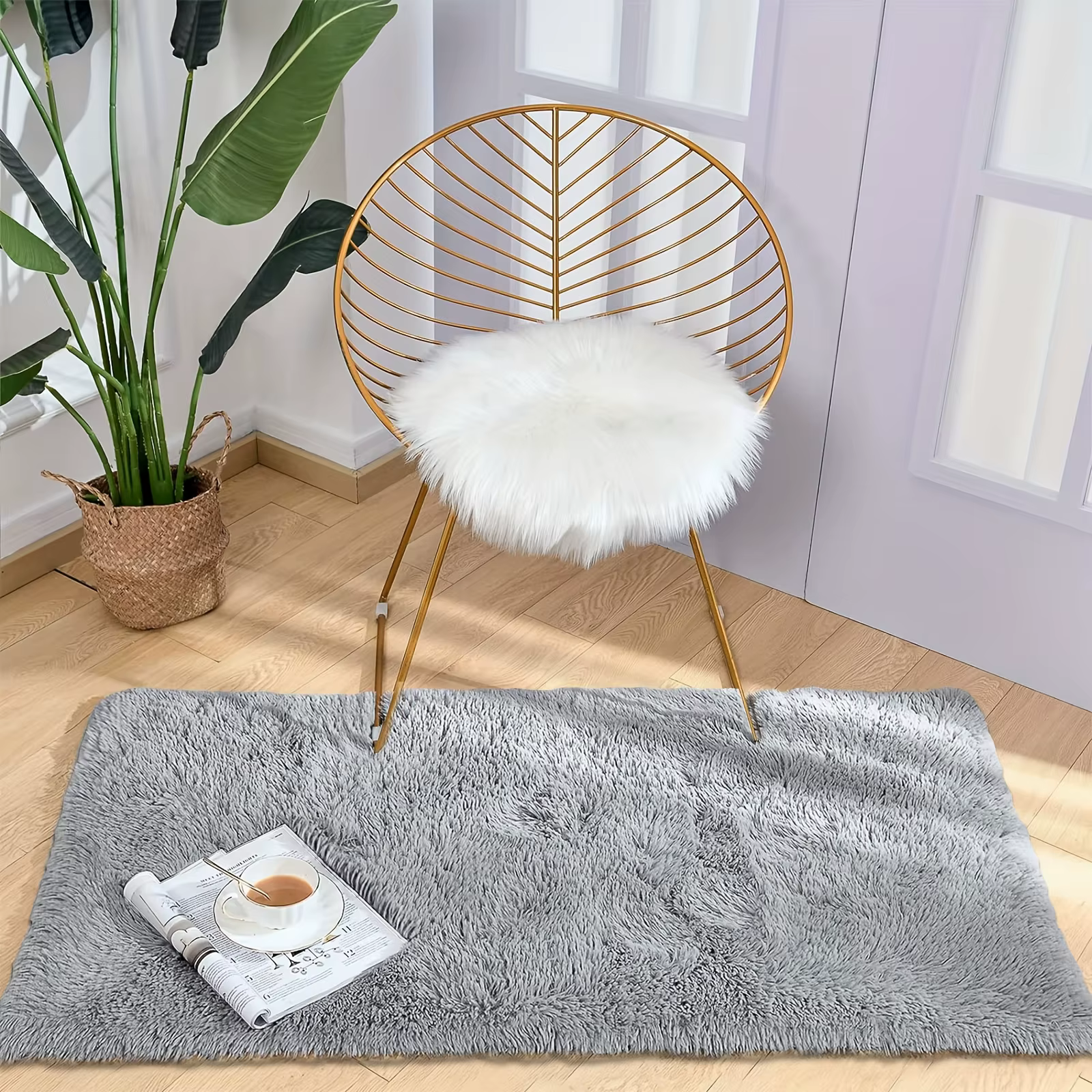 VIKAMA – tapis en laine de soie, pour chambre à coucher, salon, Style Ins, tapis de sol scandinave pour la maison, décoration de la maison