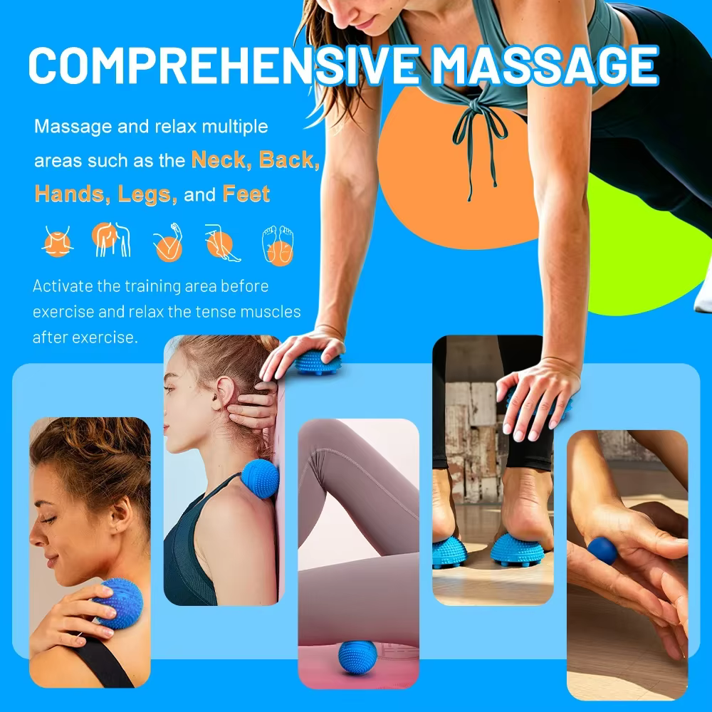 Balle de massage texturée Neuro Ball pour les pieds – Outil de libération myofasciale