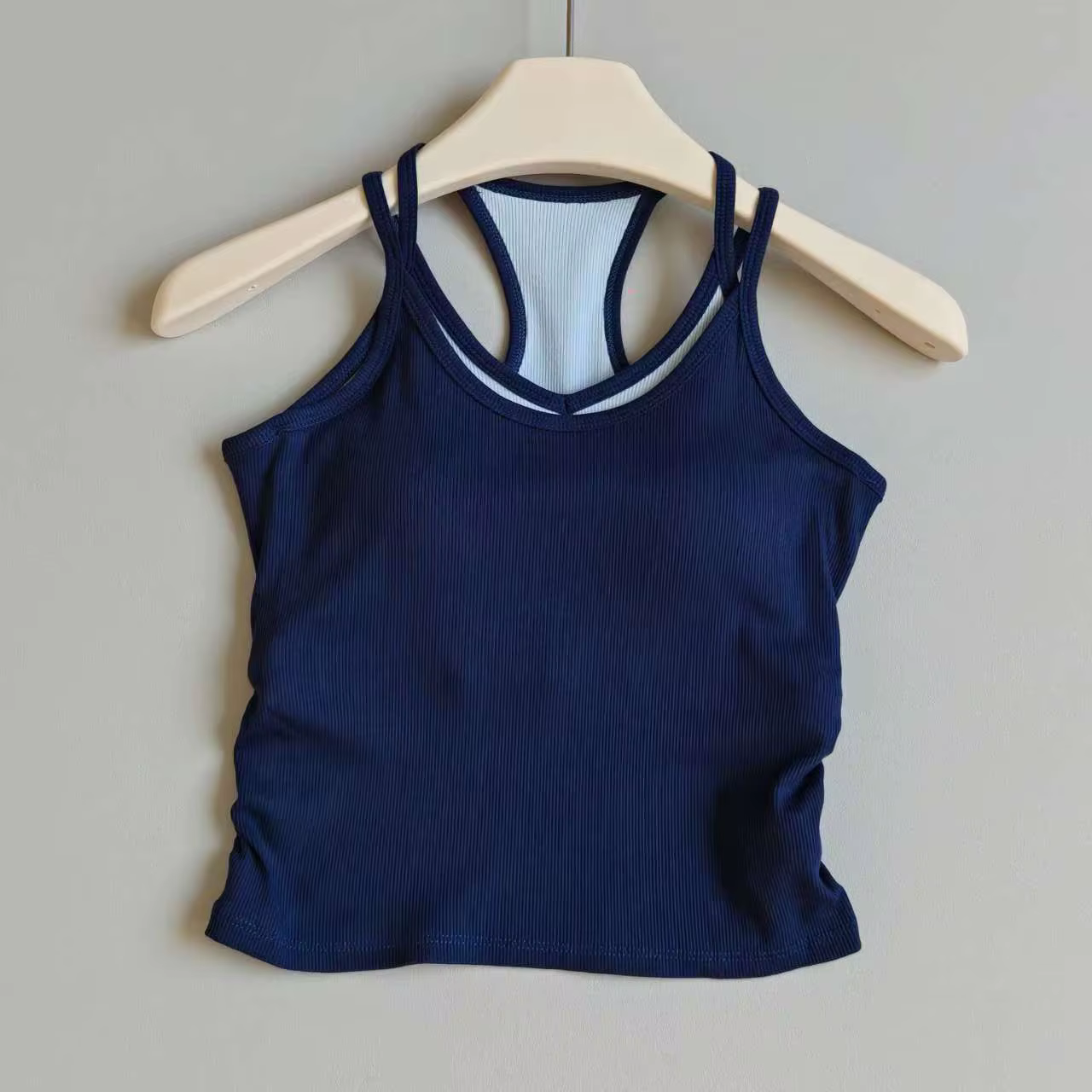 Veste de yoga avec coussinet de poitrine antichoc