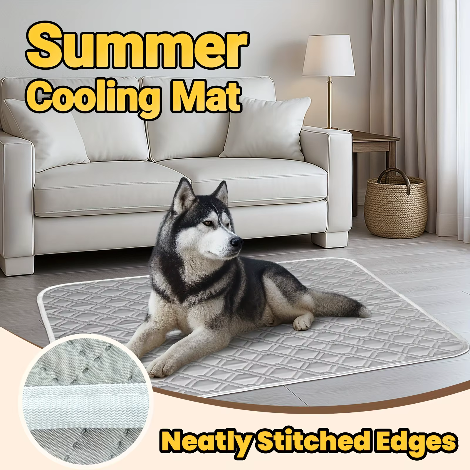 Grand tapis d'été pour animaux de compagnie, pour chien et chat, tapis Durable résistant aux morsures et aux rayures, Dissipation thermique intérieure/extérieure Super douce, universel pour chien et c