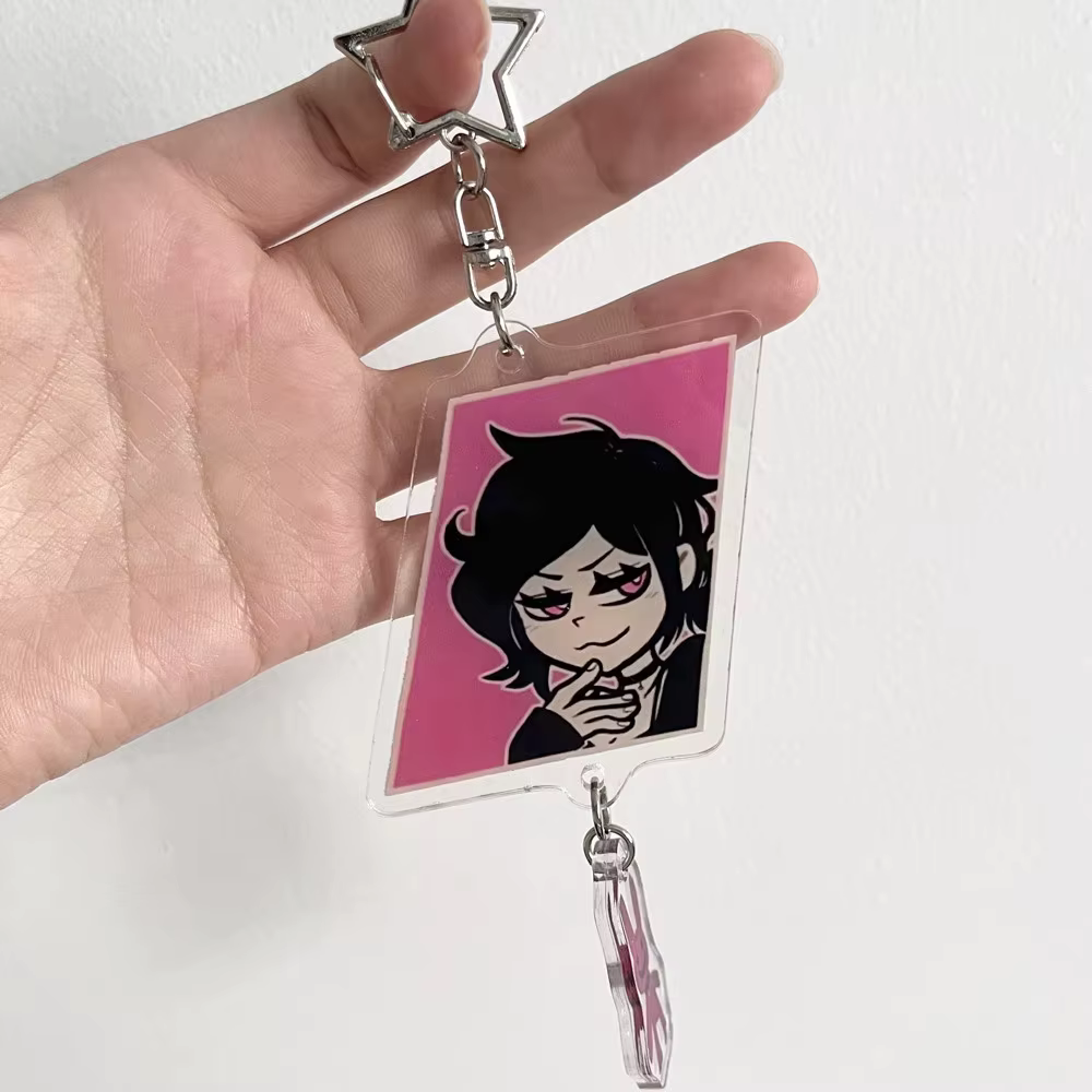 Jeu le cercueil d'Andy et Leyley Cosplay porte-clés acrylique porte-clés double face Couple Figure pendentif sac accessoires