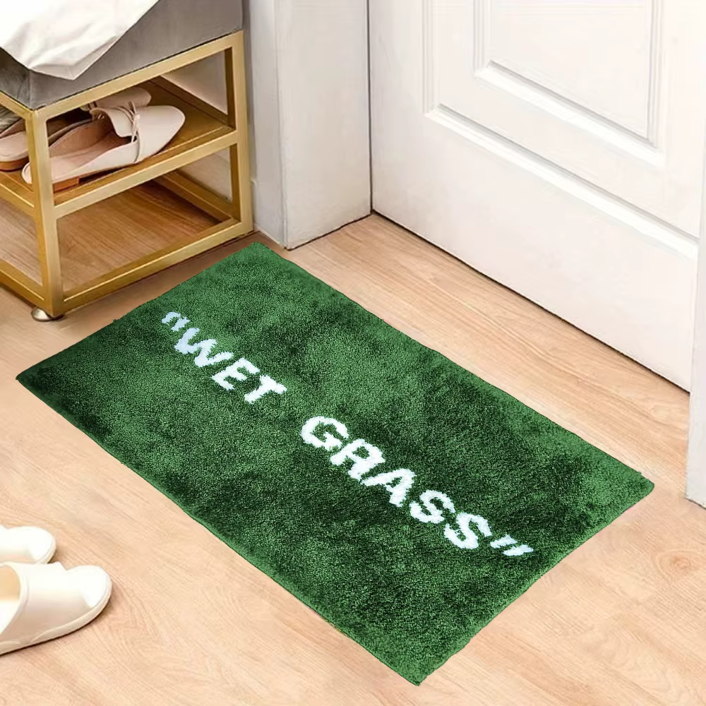 Paillasson en herbe humide