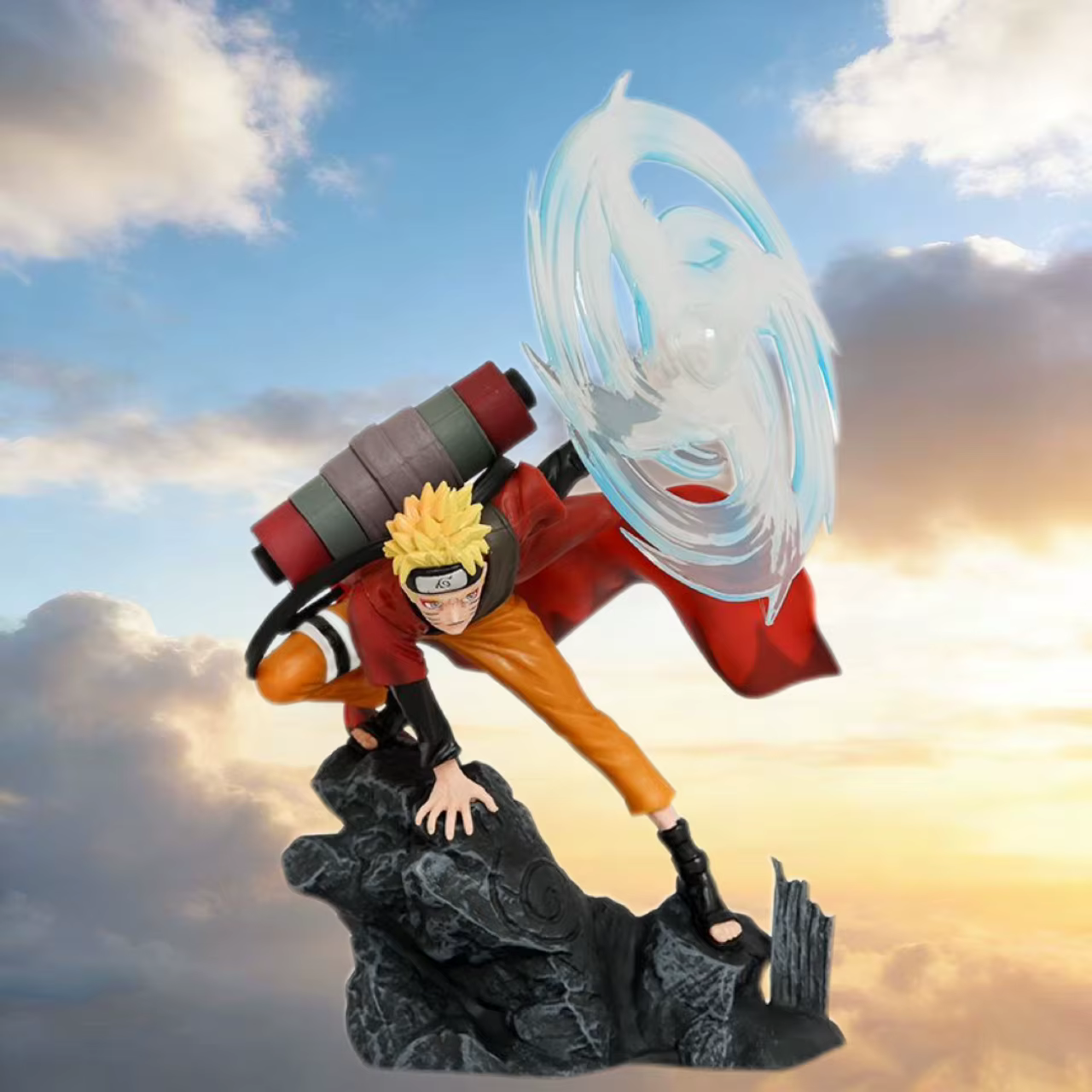 Figurine d'action Naruto Uzumaki Rasengan de 32,5 cm/13 po, modèle de collection en PVC, décoration de bureau, jouet, cadeau