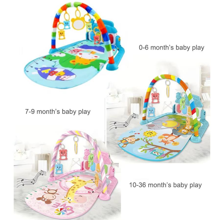 Tapis de clavier de piano pour bébé, activité de gymnastique pour bébé, jouets pour enfants précoces, cadeau pour bébé, polymère de jeu T1