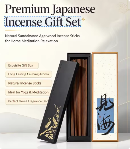 Ensemble de bâtonnets d'encens naturels de style japonais