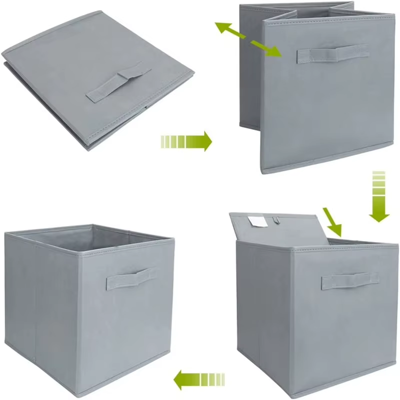 Boîtes de rangement en tissu non tissé