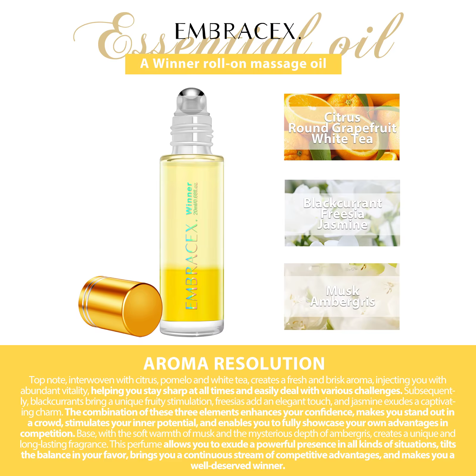 Huiles Essentielles 20ml – Roll-on : Boostez Votre Avantage Compétitif