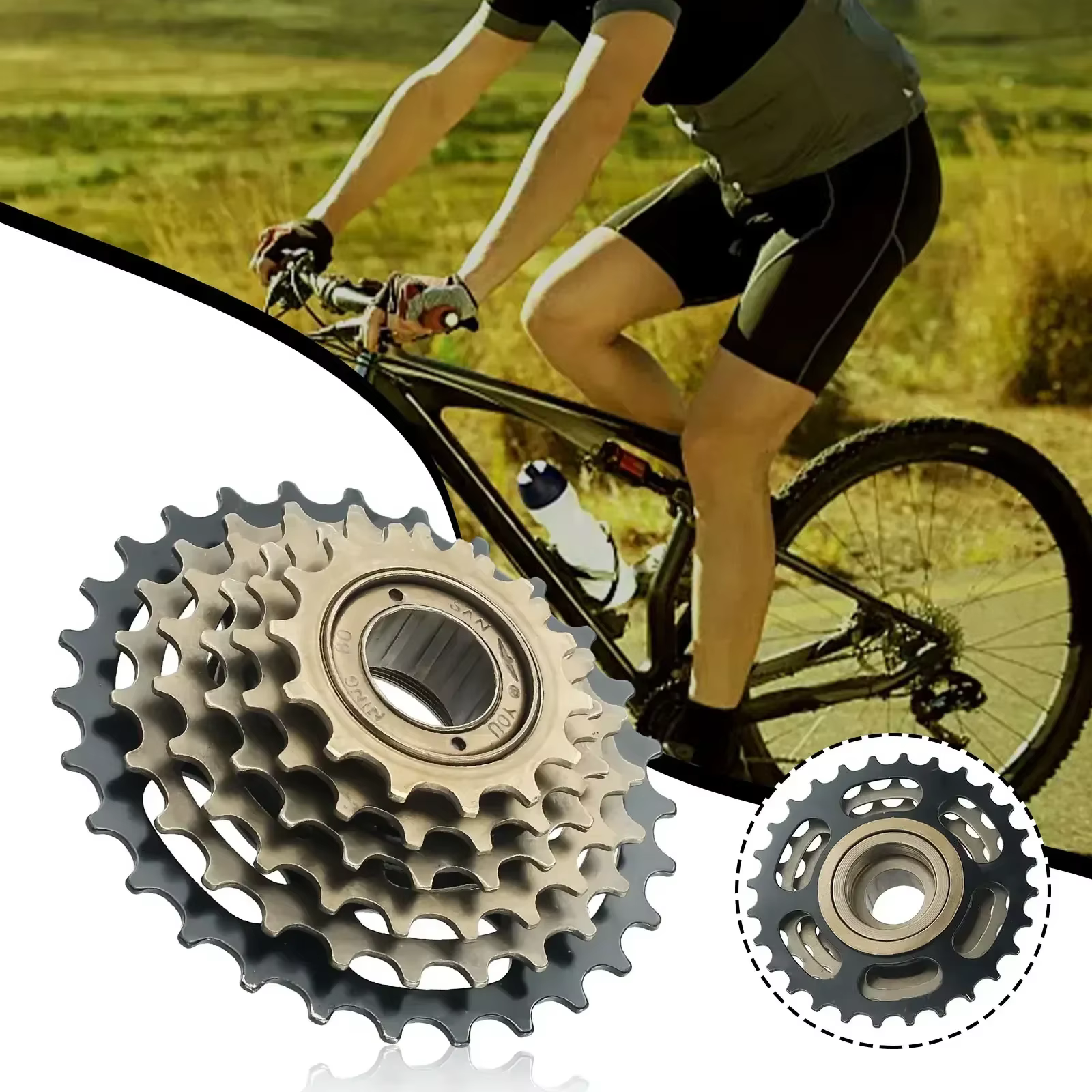 Pignon de vélo 6/7/8 vitesses 13/14-28T, vis sur roue libre pour Shimano, accessoires de cyclisme, roue libre