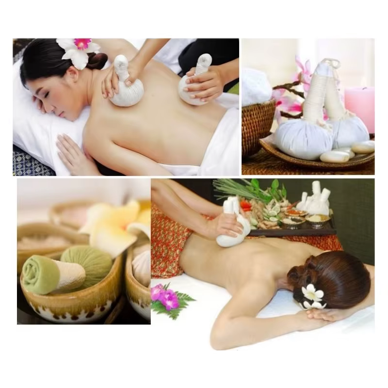 Balle de massage à base de plantes thaïlandaises