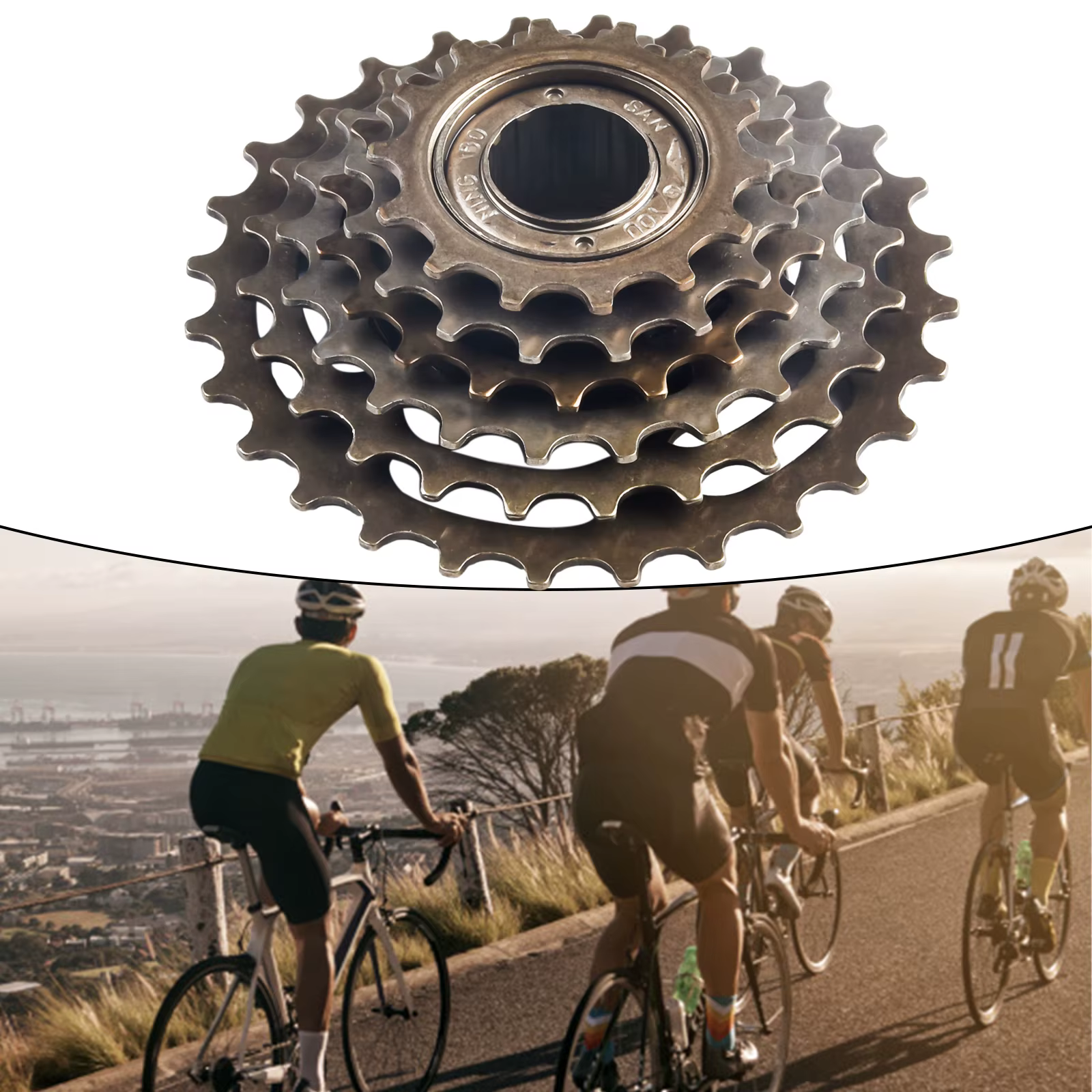 Roue libre à visser pour vélo 6/7/8 vitesses, 13-28T, en acier à haute teneur en carbone, faible bruit, changement de vitesse fluide, pour pièces de vélo