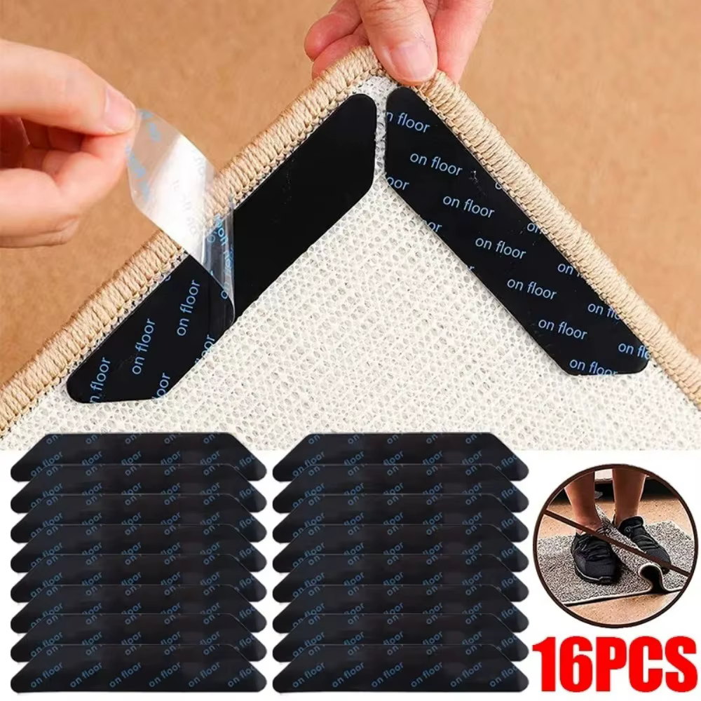 16/8 pièces Autocollants antidérapants pour tapis