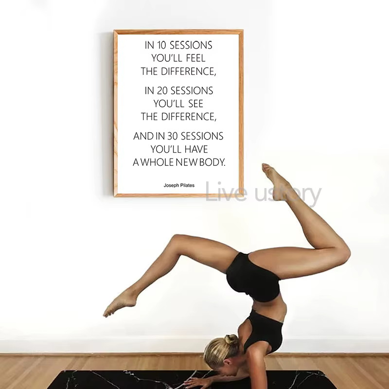 Affiche de tableau d'entraînement de Pilates