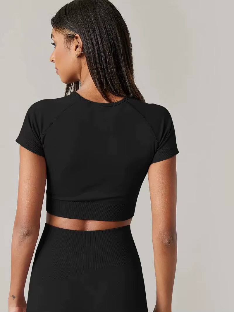 T-shirt de sport sans couture pour femme