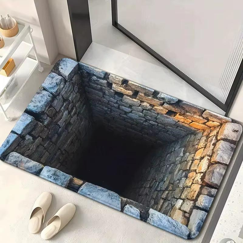 Paillasson visuel 3D, décoration de porche