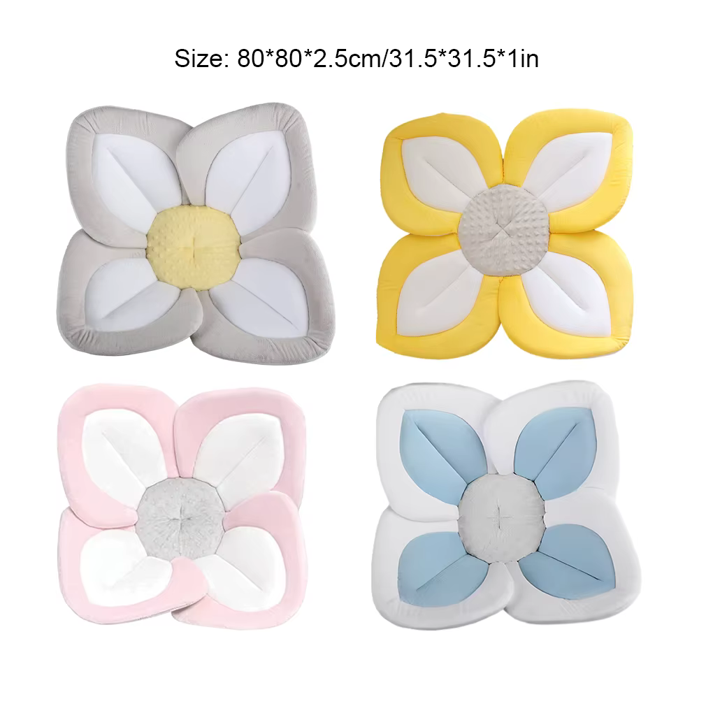 Siège de bain pour bébé Lotus en fleurs, confort de bain pour bébé, tapis de baignoire pour évier, coussin pas facilement déformable, siège à fleurs sûr