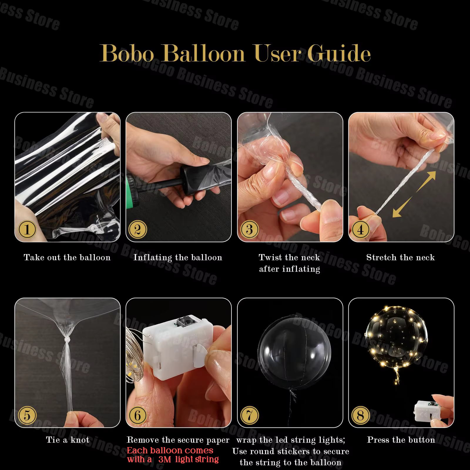 10-100 ensembles de ballons Led avec piles, ballons lumineux clignotants transparents pour décoration de proposition de mariage, fête d'anniversaire, cour extérieure